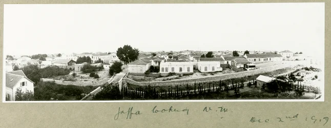 Jaffa kijkend naar het noordwesten, 2 december 1917